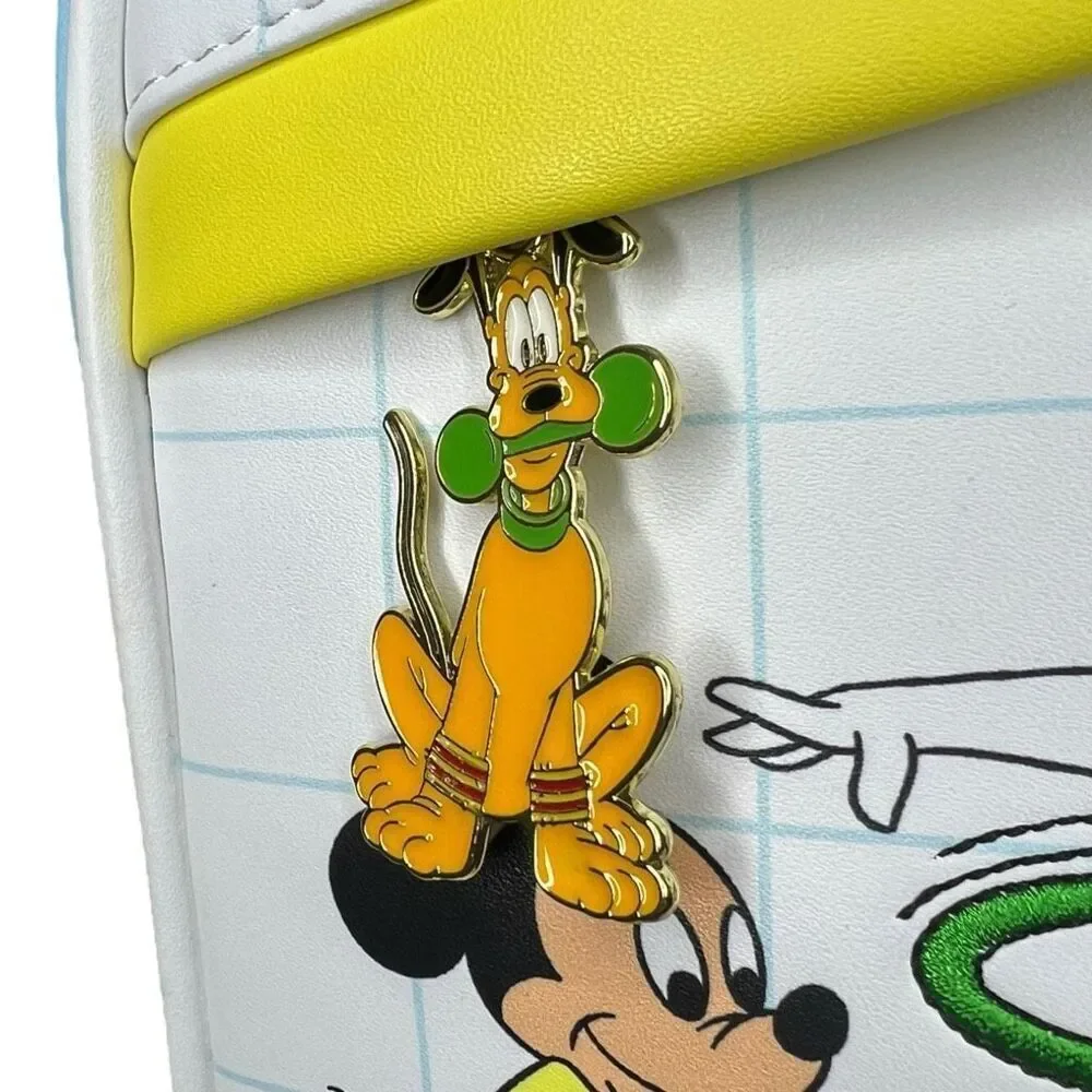 NEW Loungefly Disney Mickey & Friends Mousercise Mini Backpack